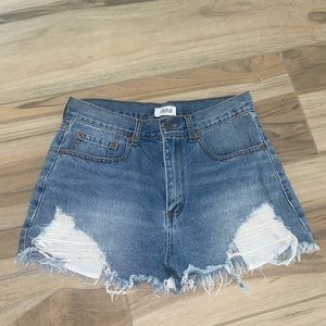 Denim shorts